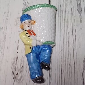 Vintage Ceramic Hanging Basket/Pot